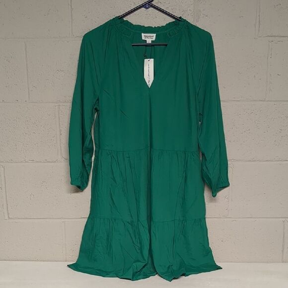 The Drop Women's @Caralynmirand Tiered Ruffle-Neck Tiered Mini Dress Size S NWT - Picture 3 of 8